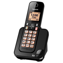 Telefone sem Fio Panasonic com Display de 1,6, Viva-voz e Identificador de Chamadas Preto - KX-TGC350LBB Menor preço em Telefone sem Fio Panasonic com Display de 1,6, Viva-voz e Identificador de Chamadas Preto - KX-TGC350LBB