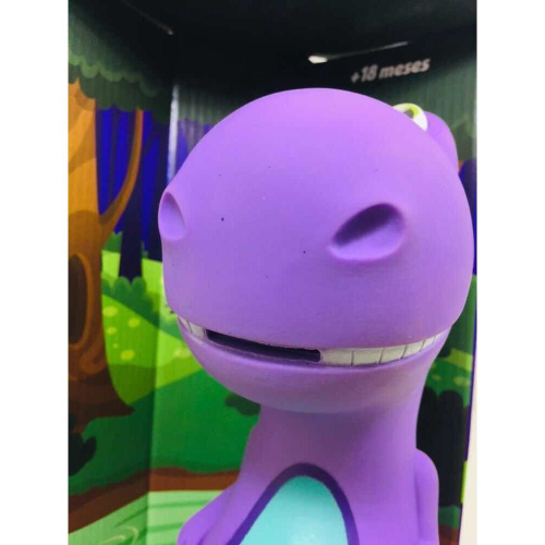 Boneco Dinossauro Baby Rex Cofrinho De Brinquedo Vinil Roxo em Promoção na  Americanas