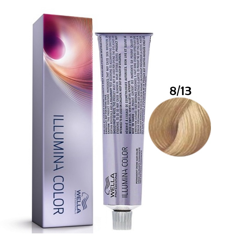 Wella illumina color 813 louro claro cinza dourado 60G Submarino