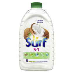 Lava Roupas Surf 3l Coco - 5 Em 1 Menor preço em Lava Roupas Surf 3l Coco - 5 Em 1