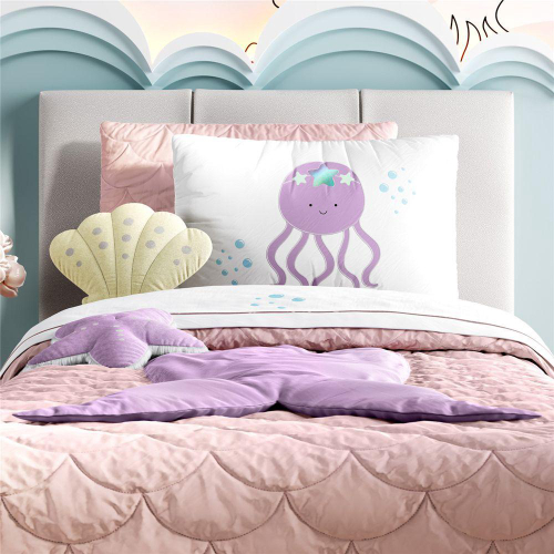 Erosebridal Lençóis de cama de solteiro rosa para crianças Kawaii Frog Cow  Lençóis, Morango Fofo, Conjunto