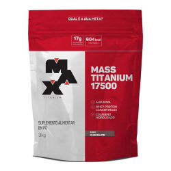 Hipercalórico Mass Titanium 17500 3kg Vitamina De Frutas - Max Titanium Menor preço em Hipercalórico Mass Titanium 17500 3kg Vitamina De Frutas - Max Titanium