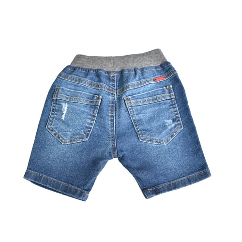 Bermuda jeans infantil com elastico hot sale na cintura