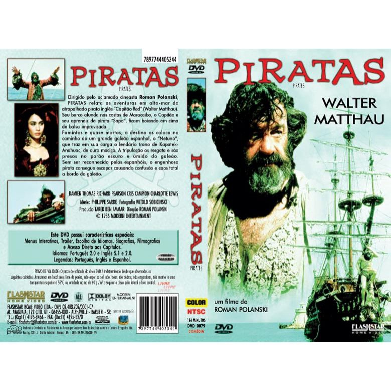 Dvd - Piratas - Pirates De Roman Polanski em Promoção na Americanas