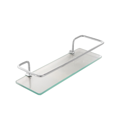 Porta Shampoo Reto Simples Prateleira Vidro Menor preço em Porta Shampoo Reto Simples Prateleira Vidro