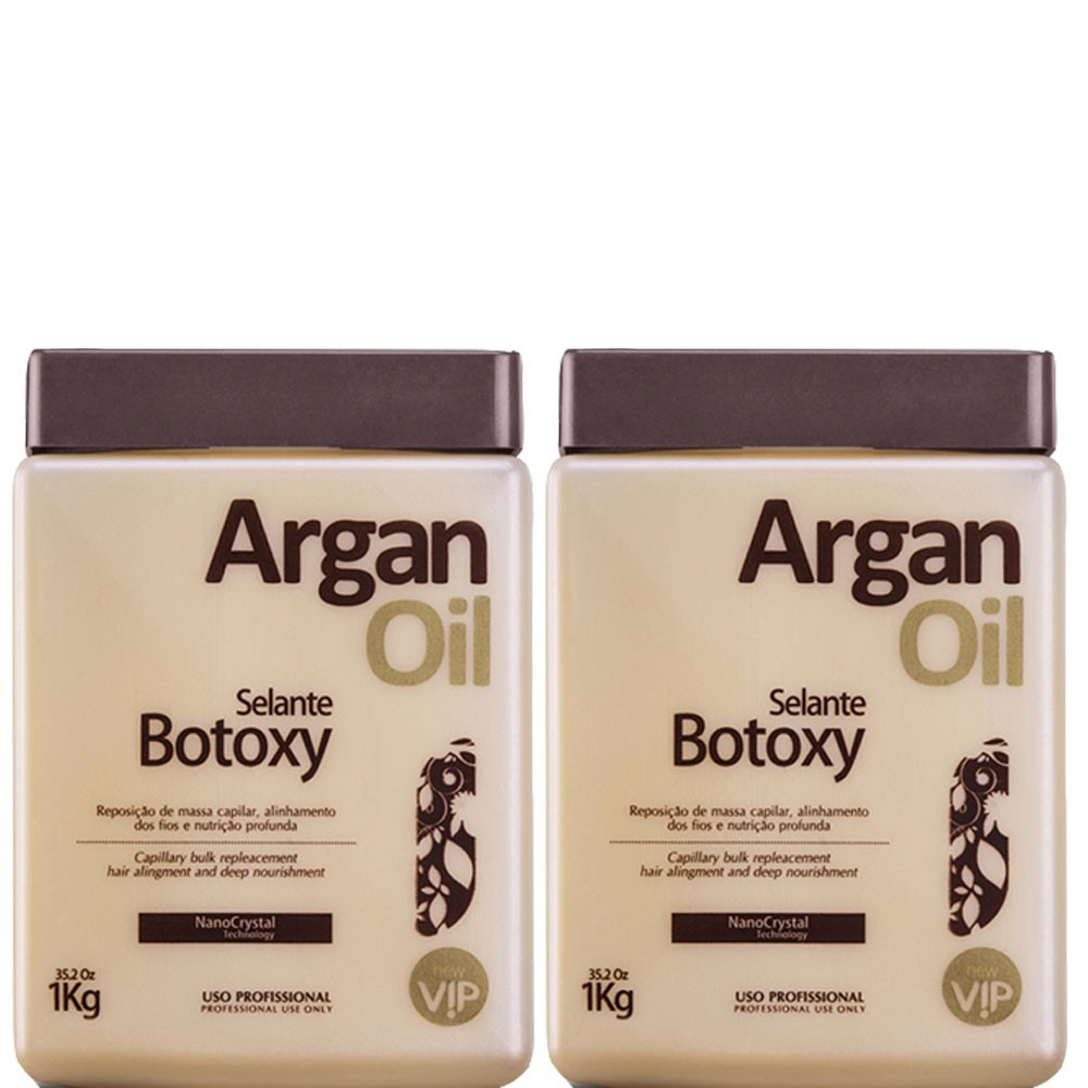 Kit 02 Botox Capilar New Vip Argan Oil Submarino