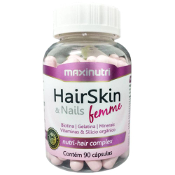 Hairskin Nails Femme Maxinutri c/ 90 Cápsulas Menor preço em Hairskin Nails Femme Maxinutri c/ 90 Cápsulas