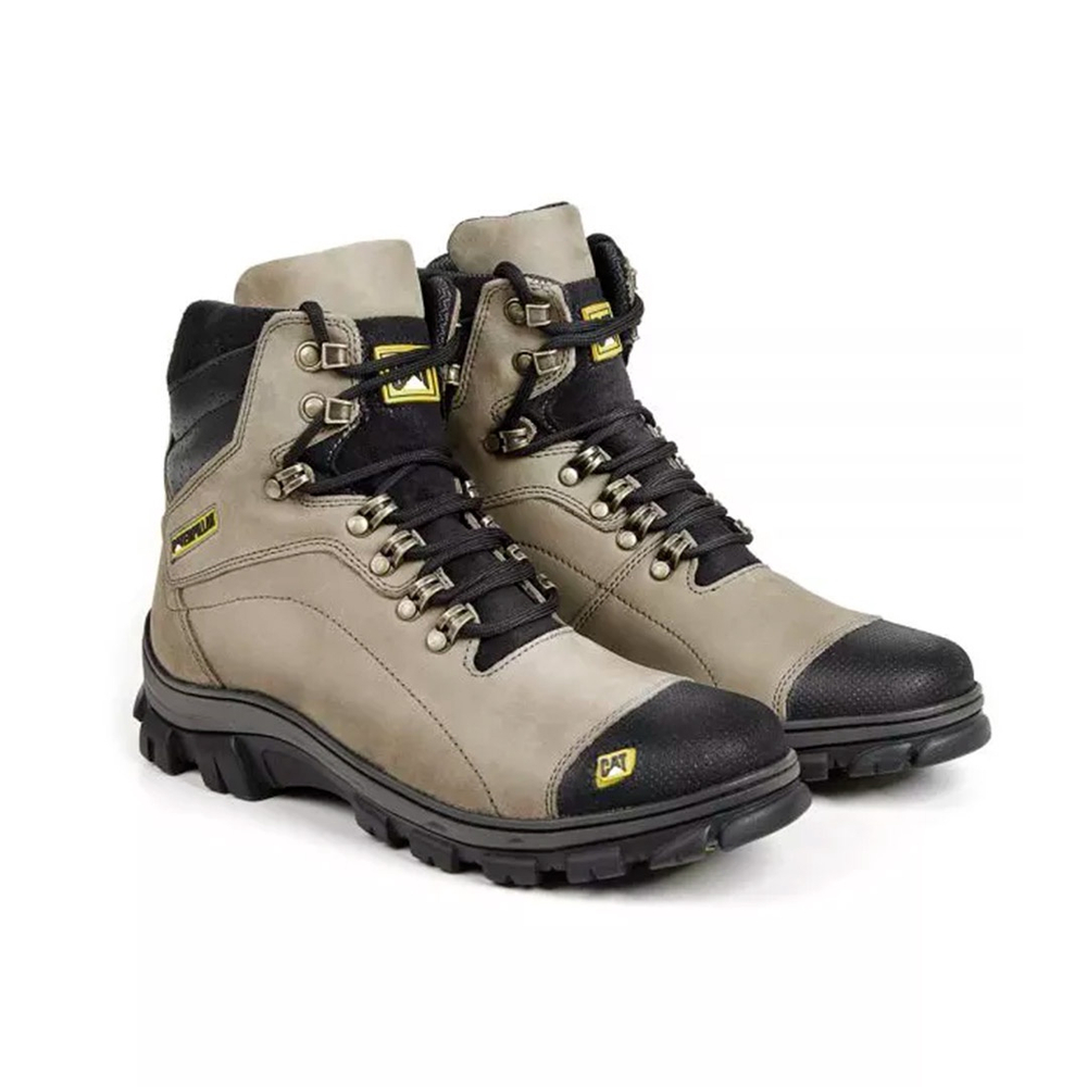 Bota Caterpillar Robust em Couro - Cinza em Promoção na Americanas