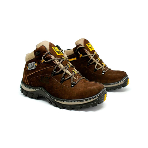 Bota caterpillar couro botina marrom adventure em Promoção na Americanas