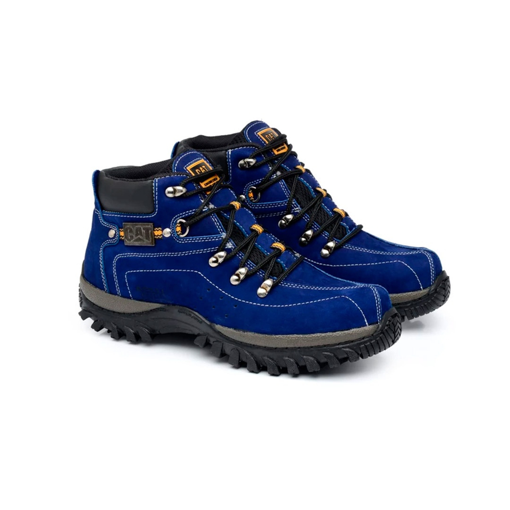 Bota Caterpillar 2160 em Couro - Azul em Promoção na Americanas