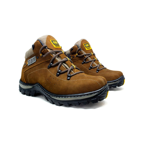 Bota Masculina Caterpillar em Couro Marrom, Adventure Shoes