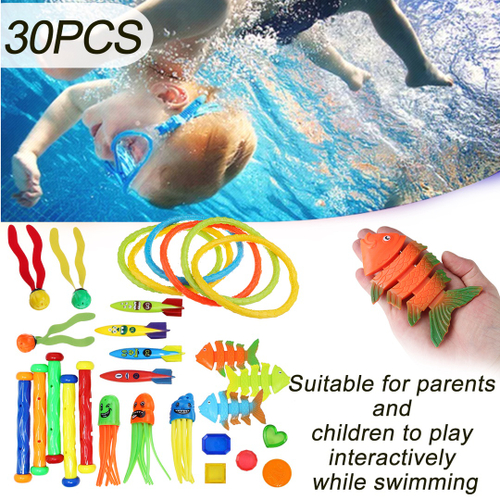 30 Pcs Verao Jogando Piscina Jogando Brinquedos De Mergulho Aneis Subaquaticos Circulo De Mergulho Conjunto Jogo Multicolor Brinquedo De Praia Nas Americanas