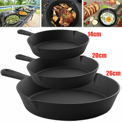 3pcs ferro fundido antiaderente frigideira de cobre frigideira panelas de cozinha é boa?