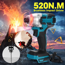 18V 520N. M 1/2 \ Chave de impacto elétrica sem escova sem fio para bateria Makita Menor preço em 18V 520N. M 1/2 \ Chave de impacto elétrica sem escova sem fio para bateria Makita