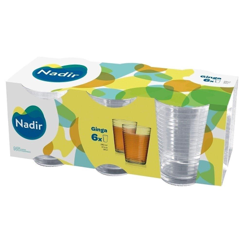 Jogo de Copo Batuque Nadir 265ml 6Und.