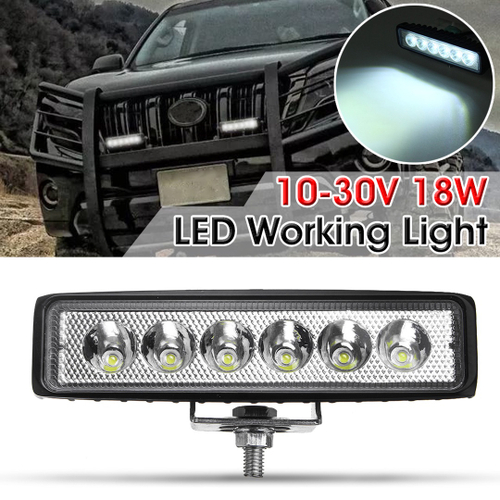 18 w 12 24v ip65 barra de luz led luz de trabalho para conducao de carro offroad lampada de inundacao de luz de trabalho spot led para caminhao atv