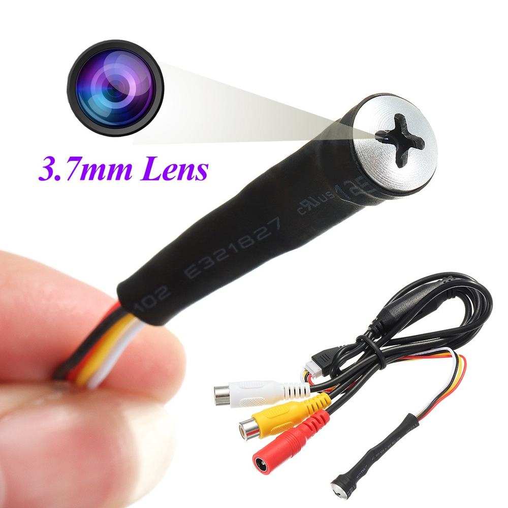 800TVL Mini cctv Cam Câmera escondida Micro HD Security Screw Small ...