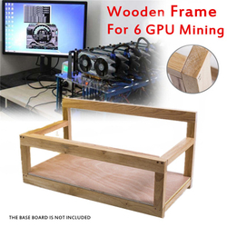 Caso de quadro de gpu de mineração de madeira Até 6 gpu Equipamento de mineração Moeda de aço Rack de quadro de ar aberto para eth / zec / Bitcoin / Litecoin Kit é boa?
