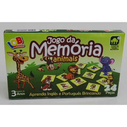 Jogo da memoria pedagogico comidas em ingles