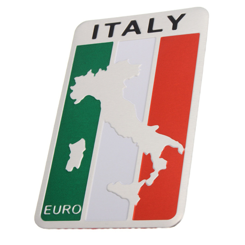 Etiqueta Da Bandeira Do Carro Universal Italia Bandeira Italiana Adesivo Emblema De Metal Decalque Decoracao Para Carro Caminhao Auto 8x5 Cm Nas Americanas