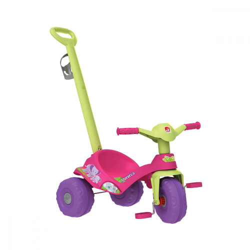 Triciclo Infantil Mototico com Empurrador Bandeirante