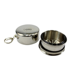 Chaveiro Copo Retrátil Dobrável De Aço Inox 150ml Viagem