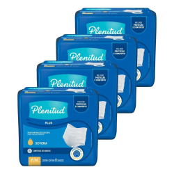 Menor preço em Roupa Íntima Plenitud Protect Plus Tamanho p/m - 4 Pacotes com 8 Tiras