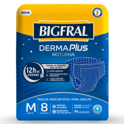Fralda Descartável Geriátrica/Adulto Bigfral Plus Noturna Média - 8 Pacotes com 8 Tiras Menor preço em Fralda Descartável Geriátrica/Adulto Bigfral Plus Noturna Média - 8 Pacotes com 8 Tiras