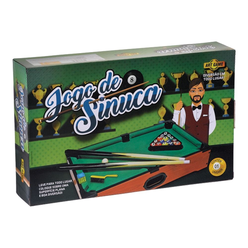 Mesa De Sinuca Infantil / Juvenil + Jogo De Bolas + 2 Tacos - R$ 1.399 em  2023