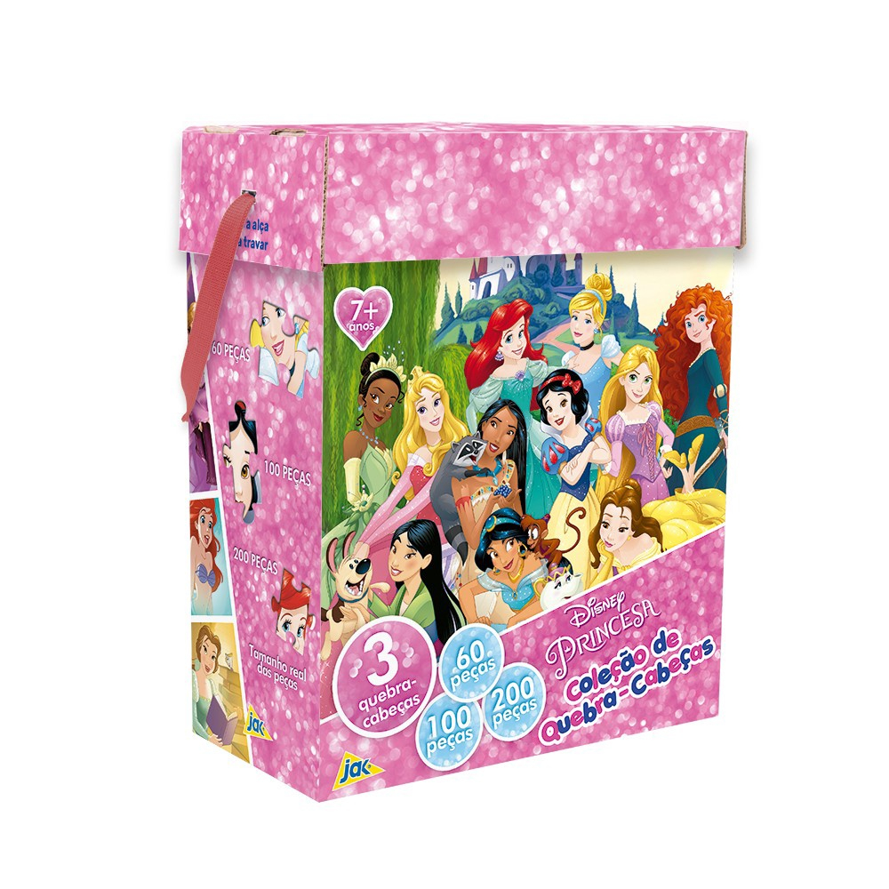 Kit 2 Jogos Quebra Cabeça Princesas Infantil C/ 30 Peças - Compre