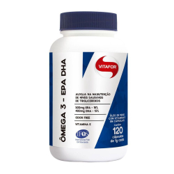 Omega 3 Epa Dha - Vitafor - 120 Caps. Menor preço em Omega 3 Epa Dha - Vitafor - 120 Caps.