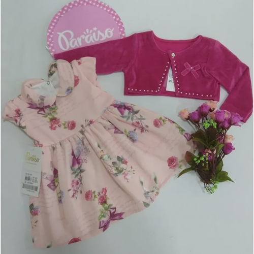 Vestido Minha Princesinha com Bolero de Renda  Mega Loja do Bebê - Mega  Loja do Bebê - Enxovais para Bebê, Kits Berço, Kit Cama Babá, Cortinas,  Roupinhas