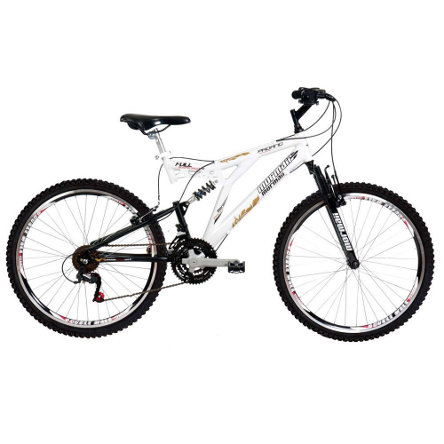 Bicicleta mormaii fullsion aro 26 branco rosa - mormaiishop - mobile