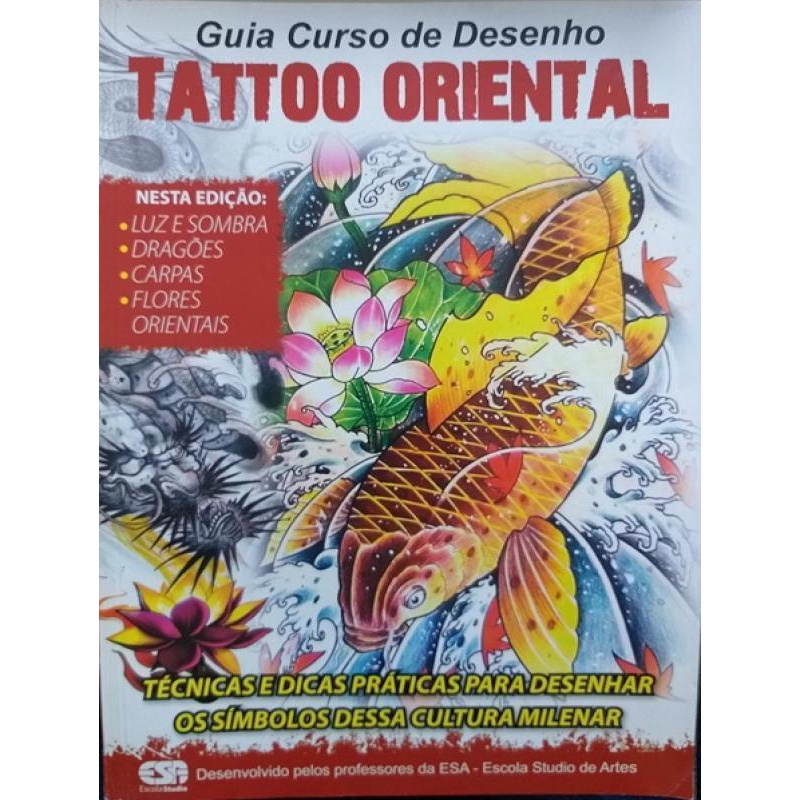 LIVRO: GUIA CURSO DE DESENHO TATTOO PASSO A PASSO