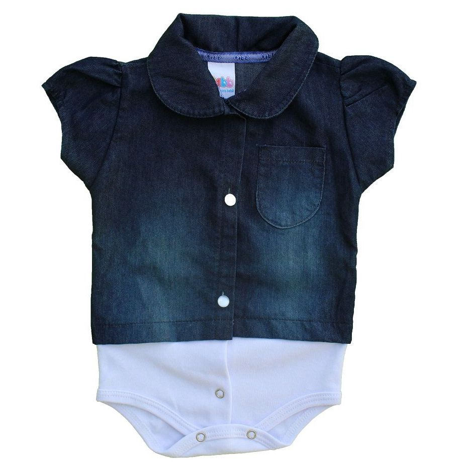 Camisa jeans 2024 baby feminina