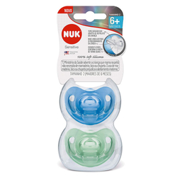 Kit 2 Chupeta Nuk Sensitive Soft 100% Silicone Tamanho 2 6 + meses Menor preço em Kit 2 Chupeta Nuk Sensitive Soft 100% Silicone Tamanho 2 6 + meses