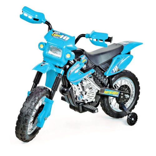 Moto Eletrica Infantil Moto Cross Azul Homeplay em Promoção na Americanas