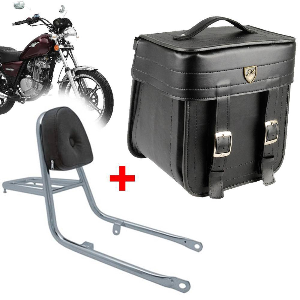 Kit Viagem Suzuki Intruder 125 Alforge Traseiro Custom Liso 20 Litros +  Bagageiro c/ Encosto (Sissy em Promoção na Americanas