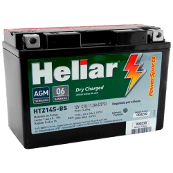 Menor preço em Bateria Moto Heliar HTZ14SBS PowerSports Selada 11,2Ah 12 Volts
