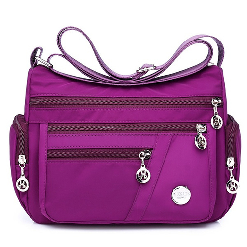 multi compartment crossbody purse