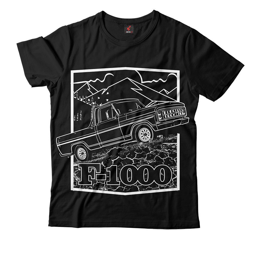 Camiseta Ford F1000 Feminina Preta