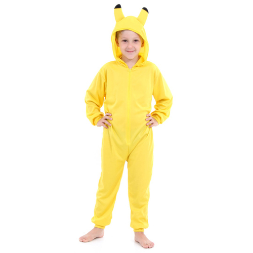 Pikachu Kigurumi Macacão Pijama Roupa Fantasia Cosplay Verão Adulto Oficial  Pokémon