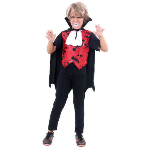 Fantasia de Halloween Infantil Masculino Vampiro