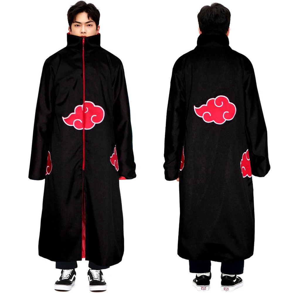 Capa Manto Akatsuki Infantil Itachi Cosplay Nuvem Vermelha