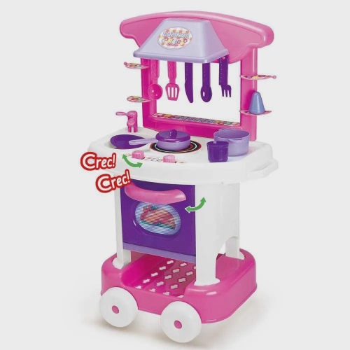 Jogo de cozinha infantil rosa