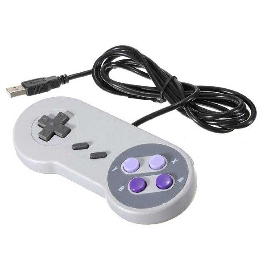 Controle Usb Super Nintendo Snes Para Computador Pc Mac Emulador - Botões  Colorido - TechBrasil - Controle para PC - Magazine Luiza