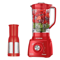 Liquidificador Mondial L-99 com Filtro Copo de Plástico com 3 Velocidades + Pulsar 500W Vermelho é boa?