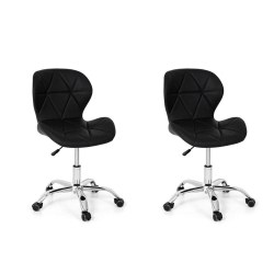 Conjunto 02 Cadeiras Office Eiffel Slim Base Giratória - Preta é boa?