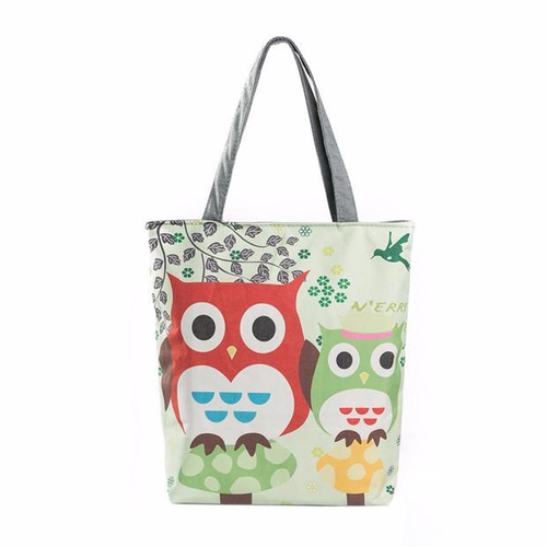 printed canvas bolsas