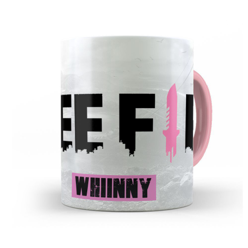 Caneca Gamer Jogo Free Fire Nome Personalizado